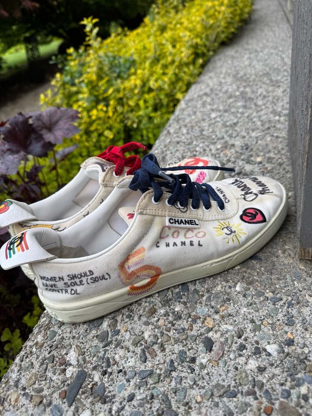 Chanel x Pharrell Williams Capsule Collection Canvas Sneakers - Picture 5 of 15